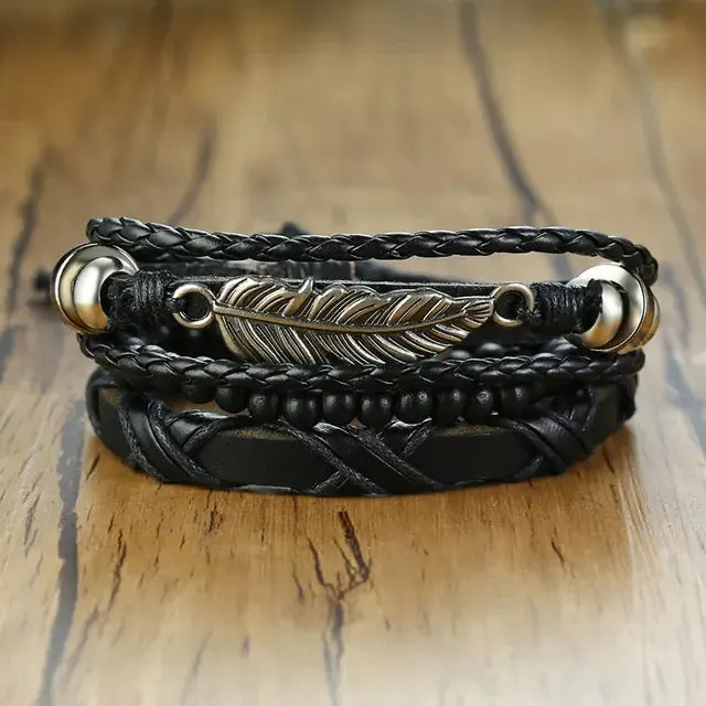 4PCS/ Set Braided Bracelets