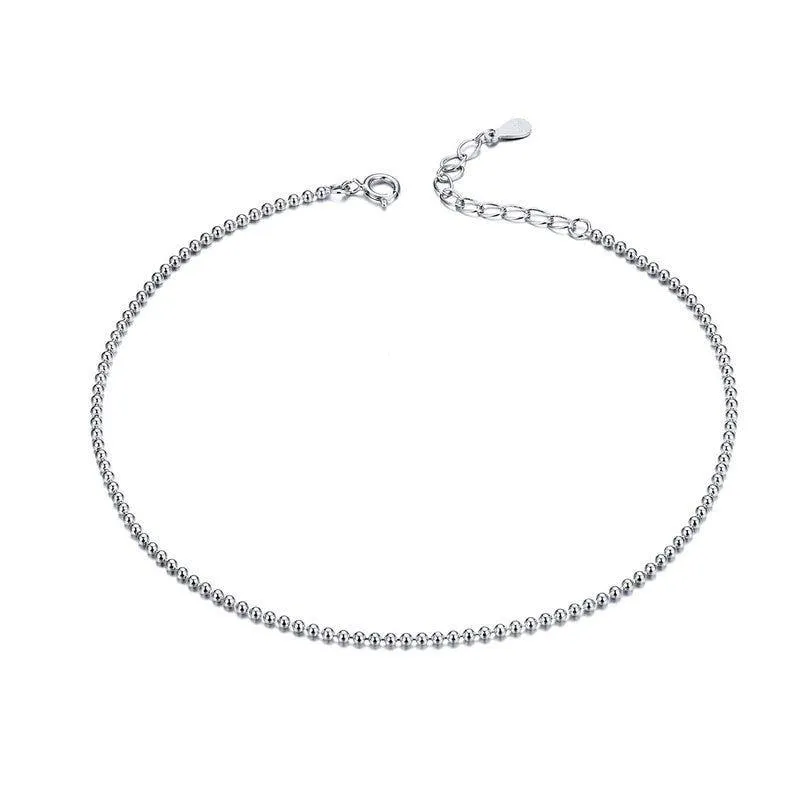 925 Sterling Silver - Anklet Charm Jewelry - Essential Bead - SCT002