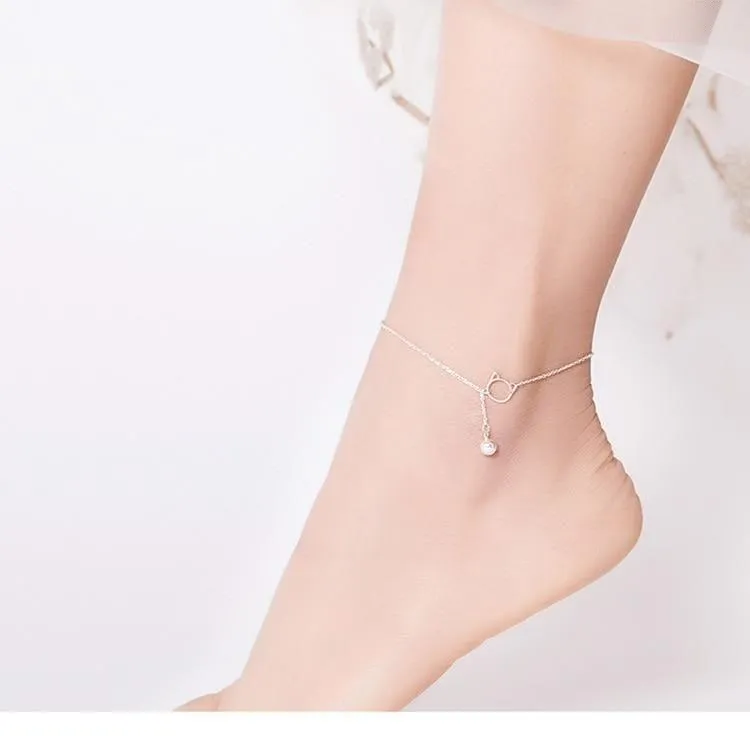 925 Sterling Silver - Anklet Charm Jewelry - Essential Bead - SCT002