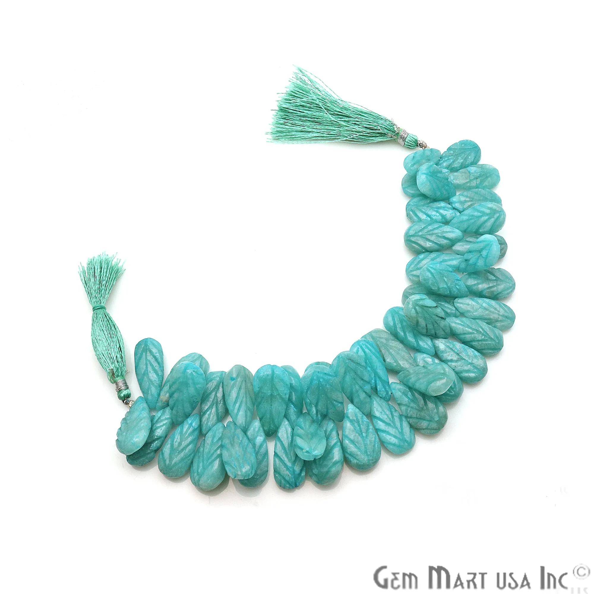 Amazonite Pears Beads, 8 Inch Gemstone Strands, Drilled Strung Briolette Beads, Pears Shape, 23x11mm