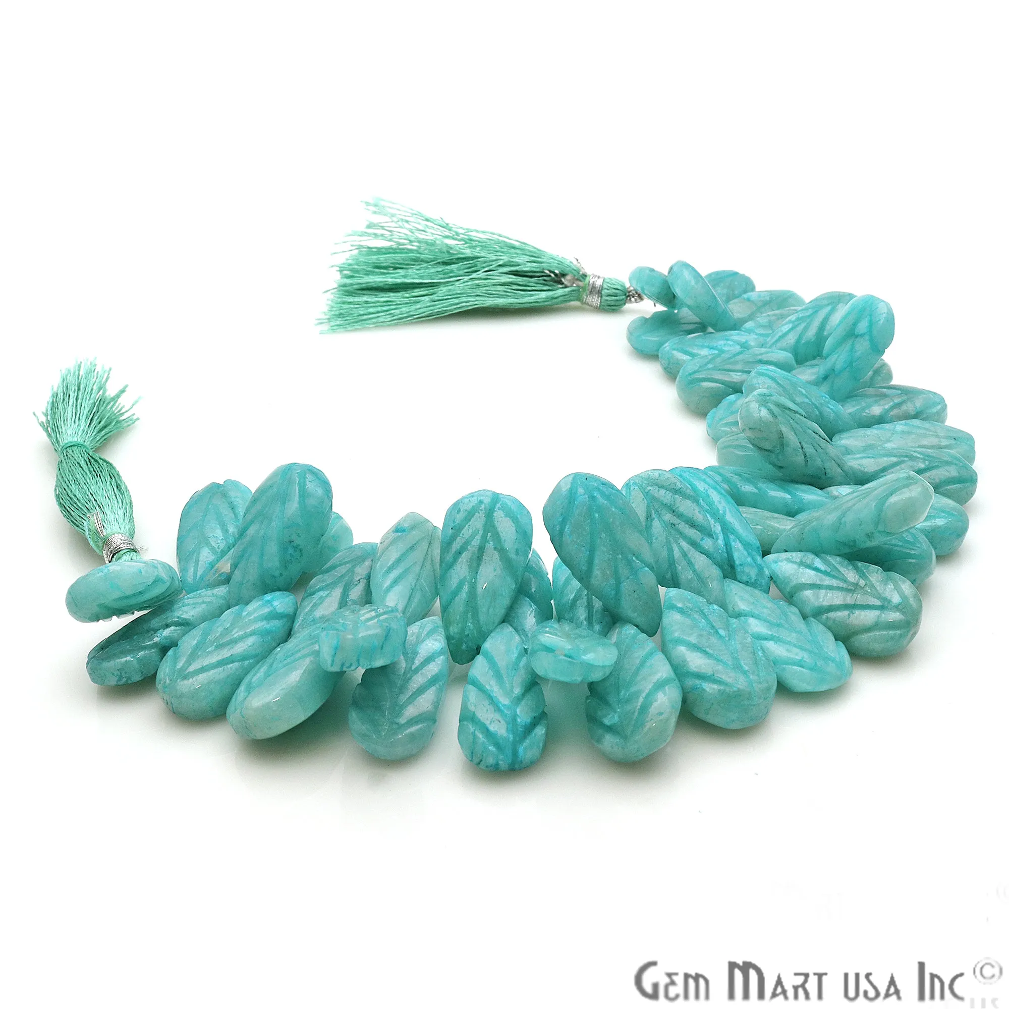 Amazonite Pears Beads, 8 Inch Gemstone Strands, Drilled Strung Briolette Beads, Pears Shape, 23x11mm