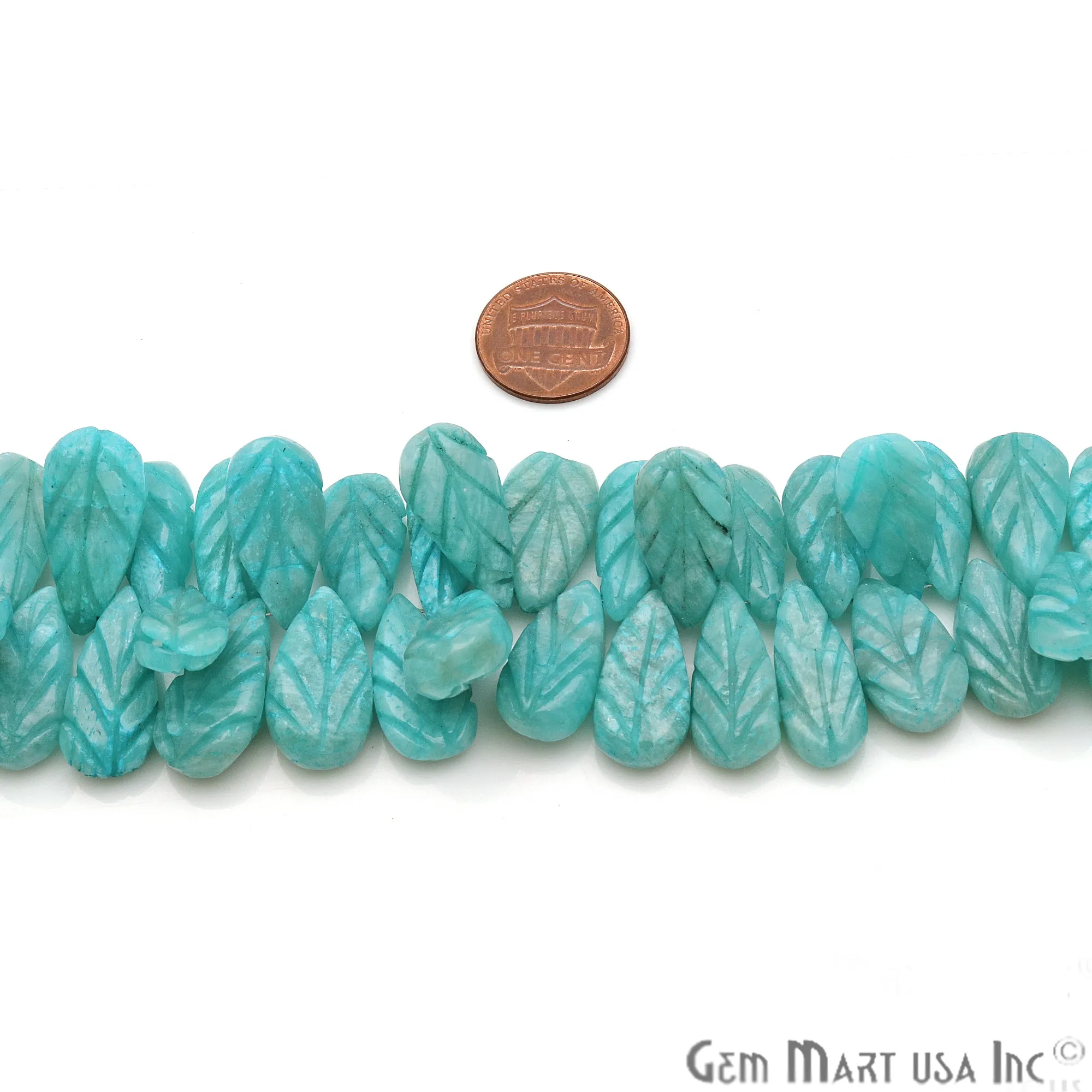 Amazonite Pears Beads, 8 Inch Gemstone Strands, Drilled Strung Briolette Beads, Pears Shape, 23x11mm