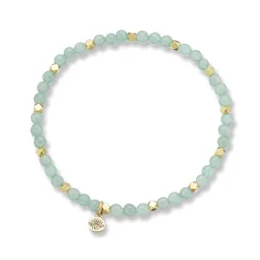 AVENTURINE AURA OF GOLD GEM BRACELET