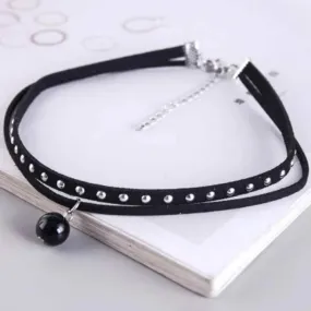 Ball Charm Layered Choker