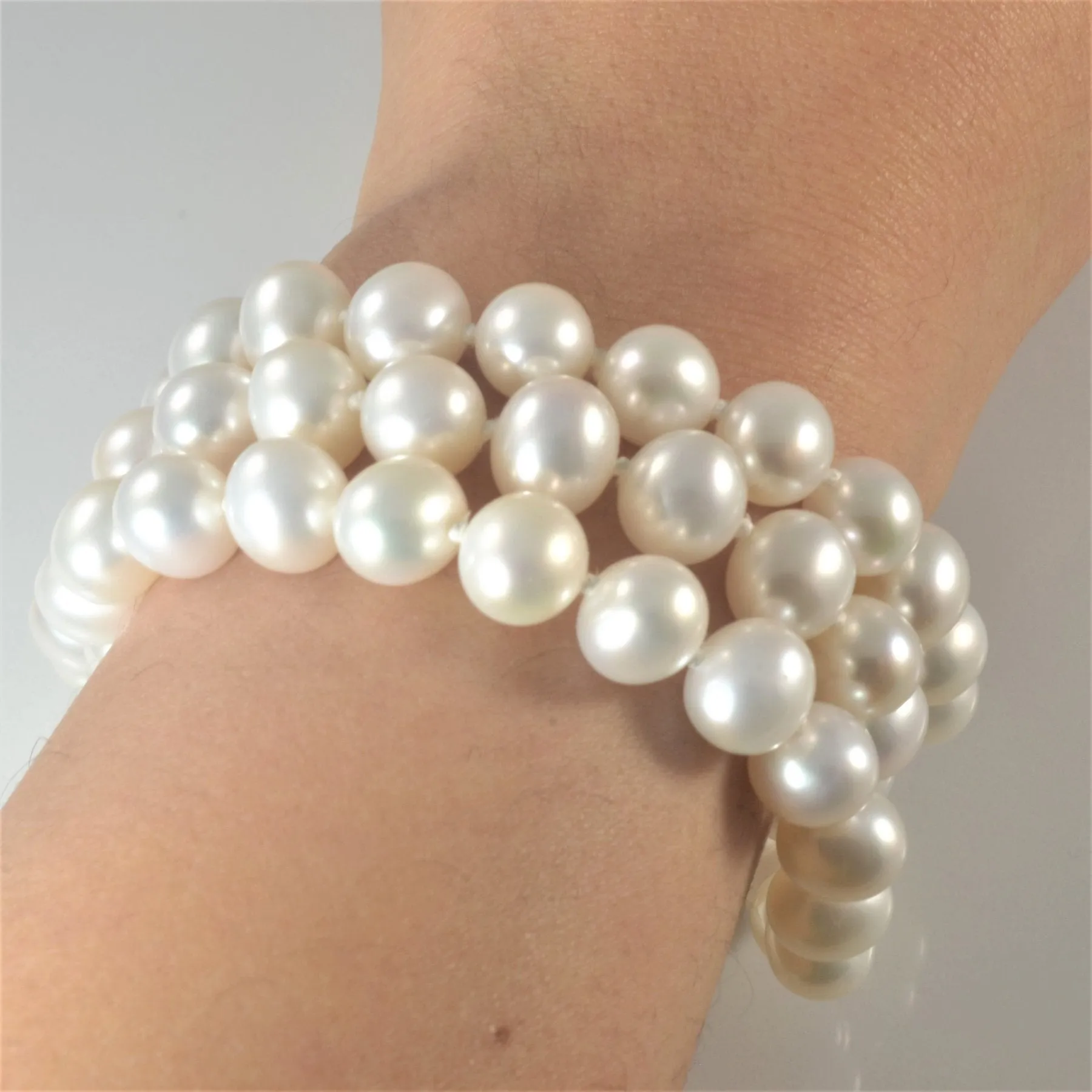 'Birks' Freshwater Pearl Three Strand Bracelet | 7.5" |