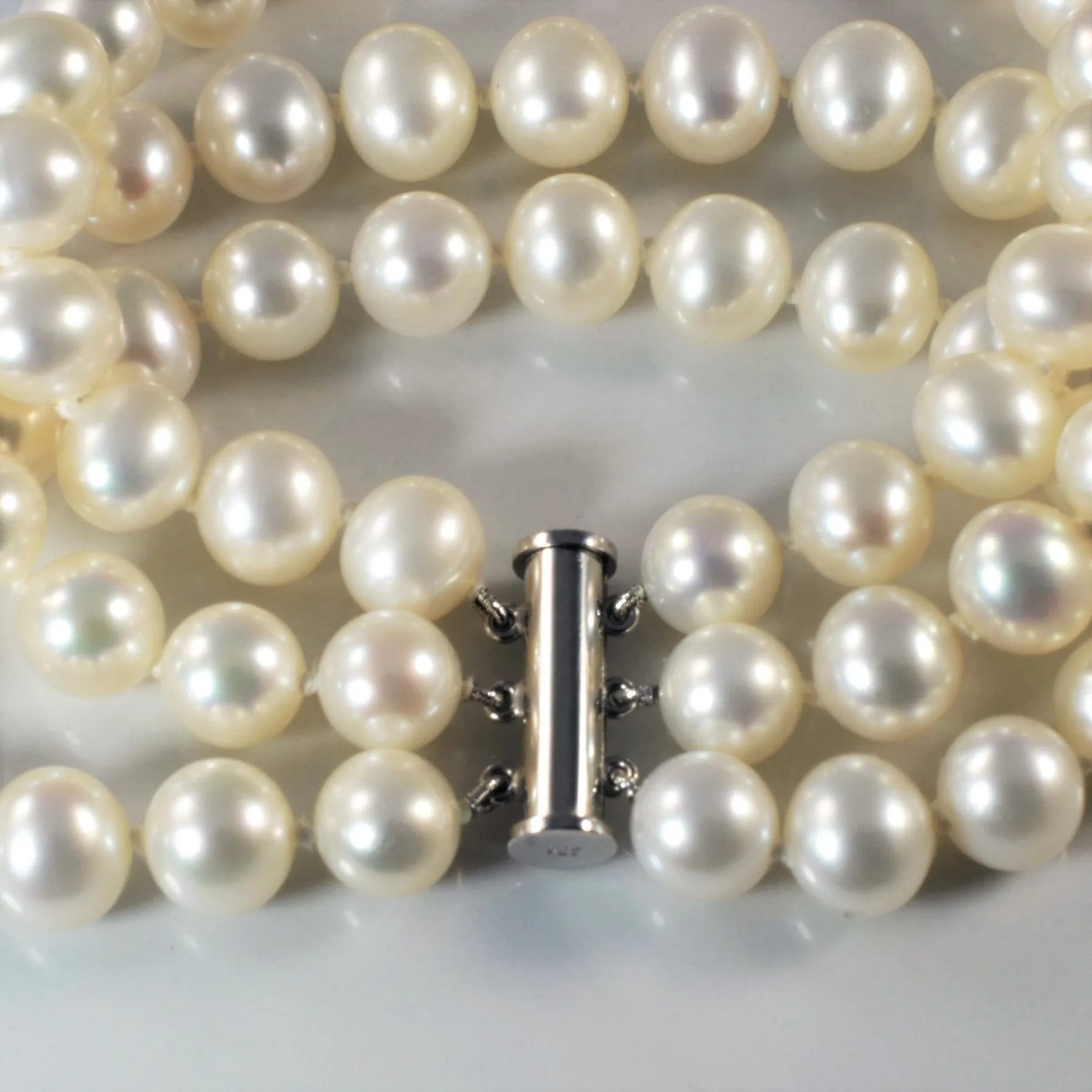 'Birks' Freshwater Pearl Three Strand Bracelet | 7.5" |