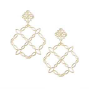 Bloom Statement Earrings in Gold