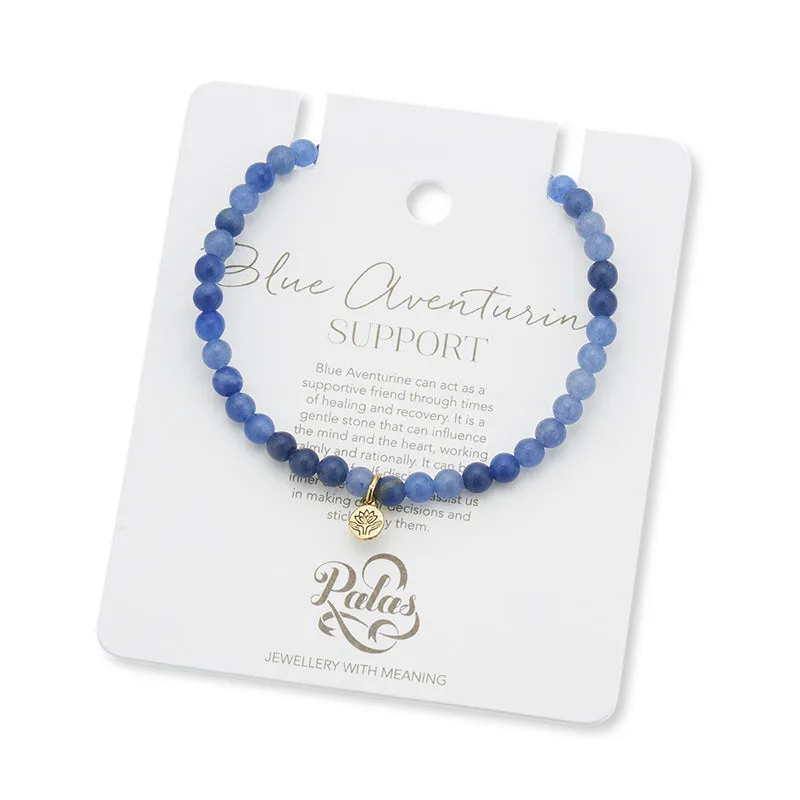 BLUE AVENTURINE HEALING GEM BRACELET