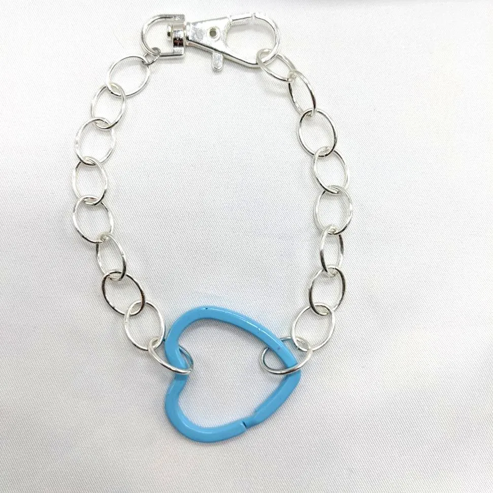 Blue Heart Anklet