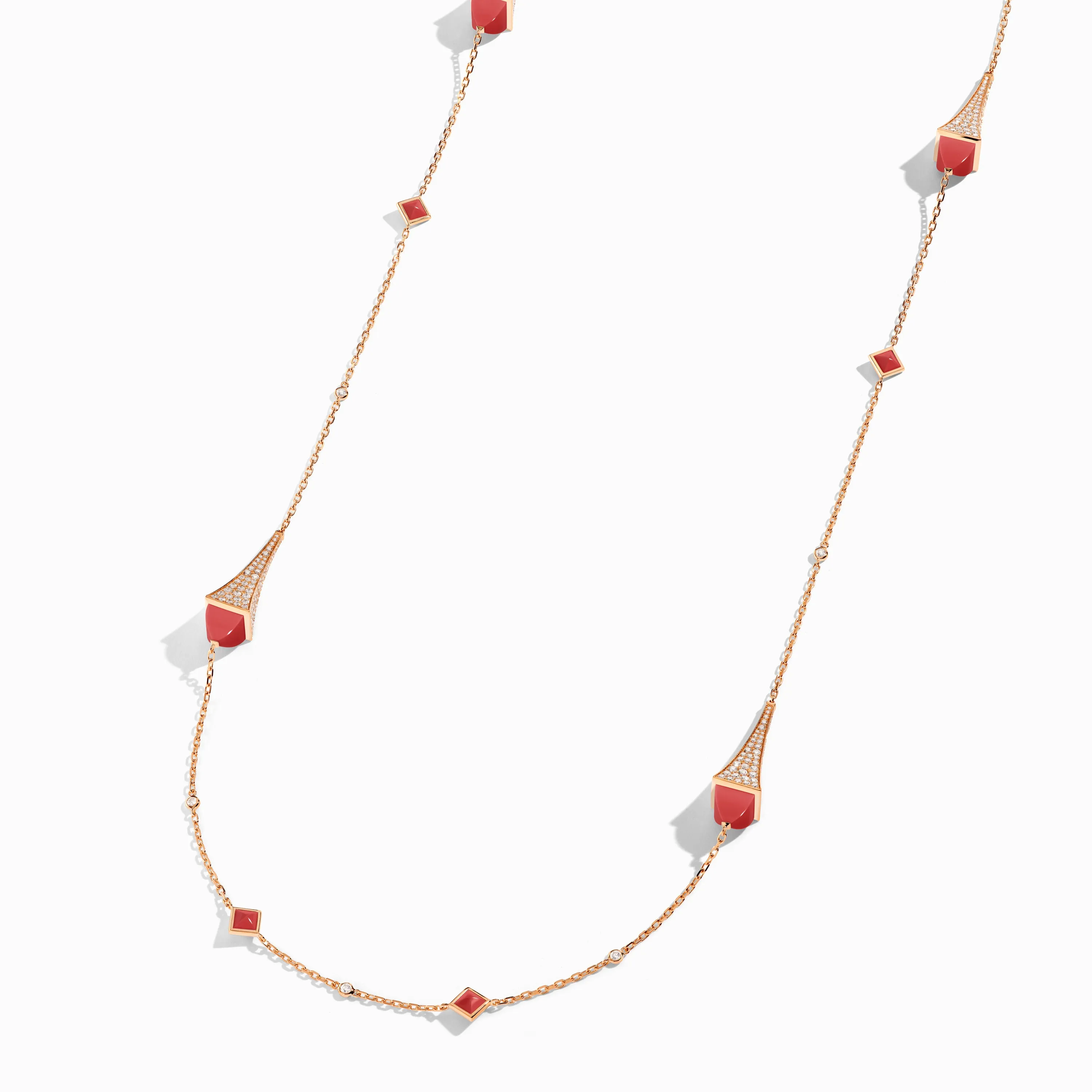 Cleo Luxe Long Chain Diamond Necklace