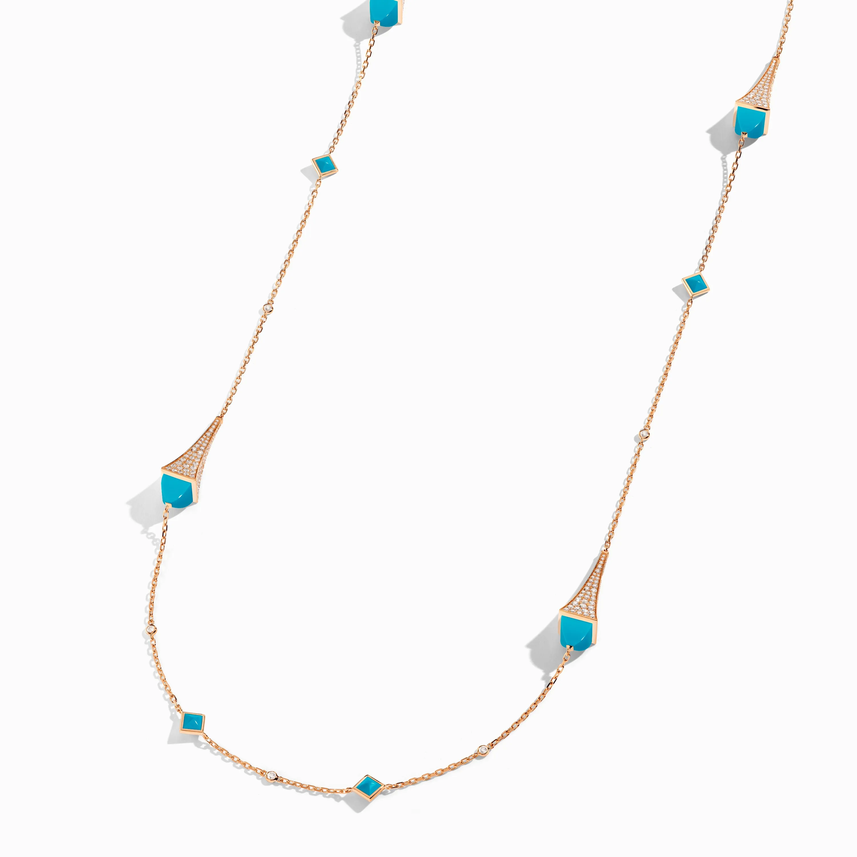 Cleo Luxe Long Chain Diamond Necklace