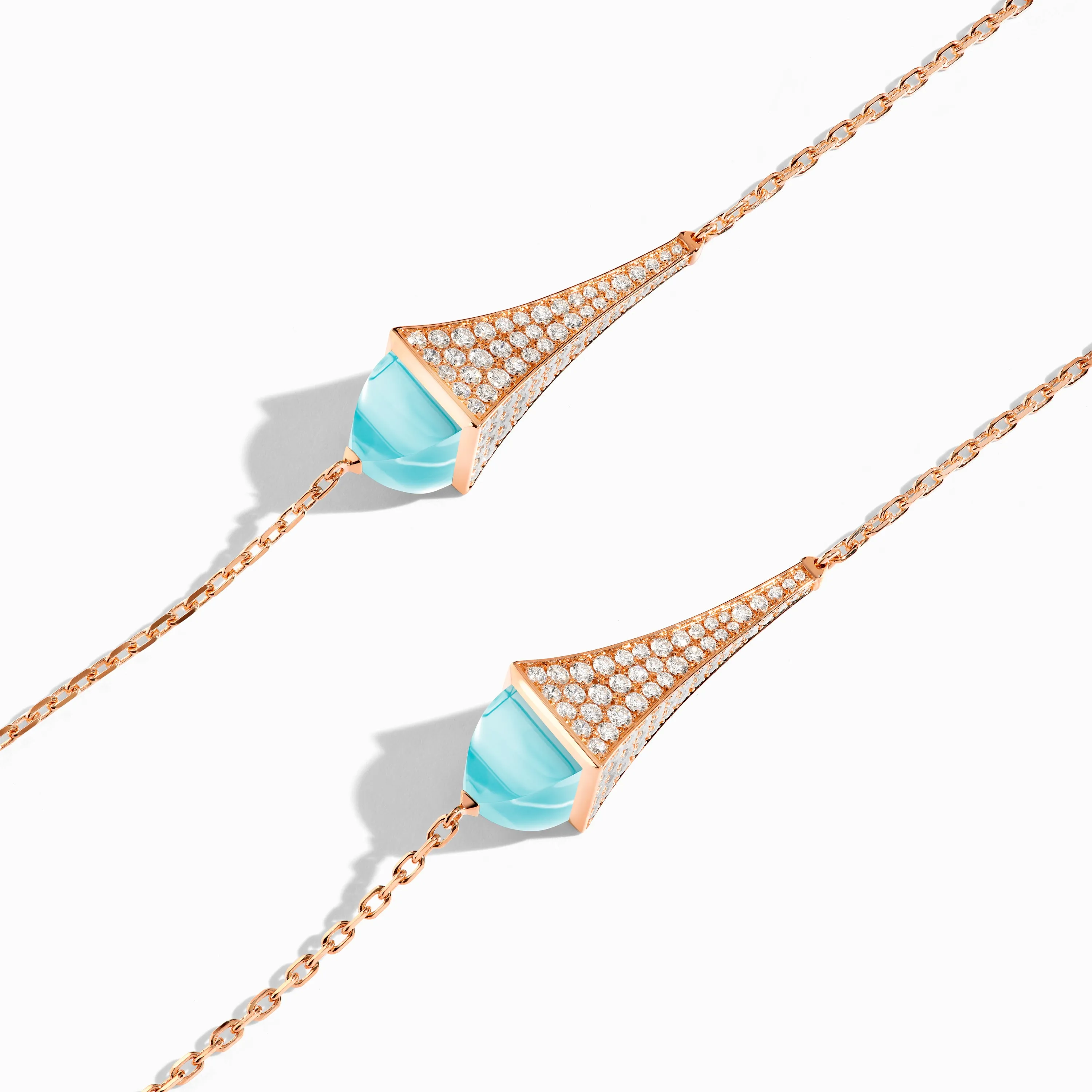 Cleo Luxe Long Chain Diamond Necklace