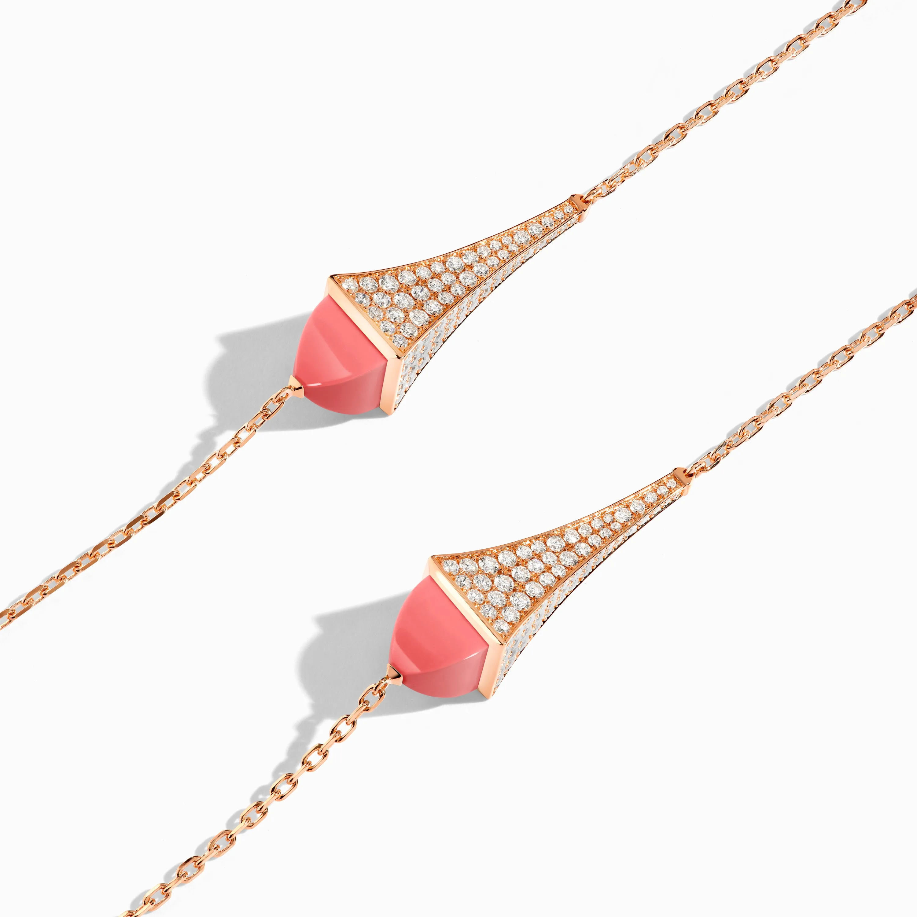 Cleo Luxe Long Chain Diamond Necklace