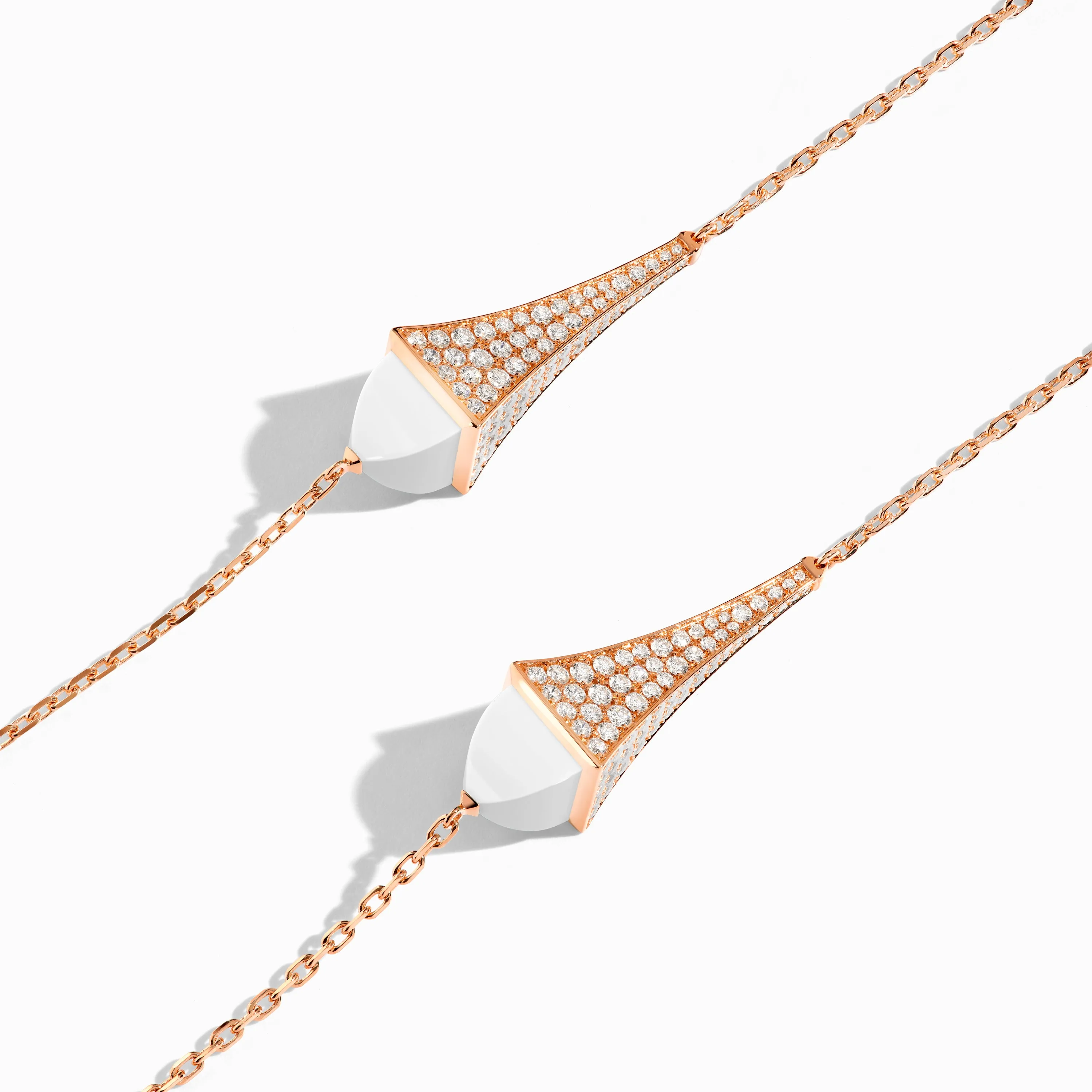 Cleo Luxe Long Chain Diamond Necklace