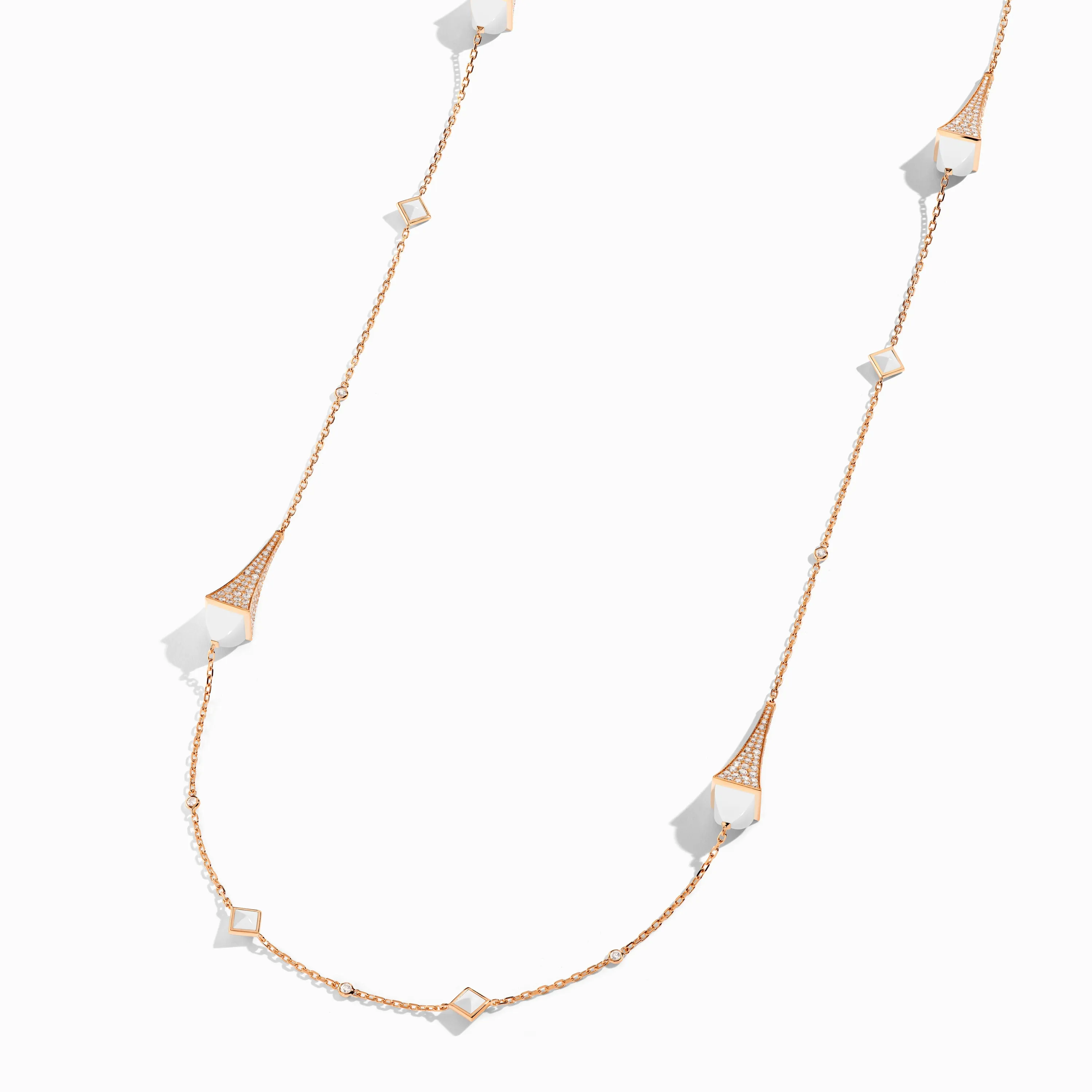 Cleo Luxe Long Chain Diamond Necklace