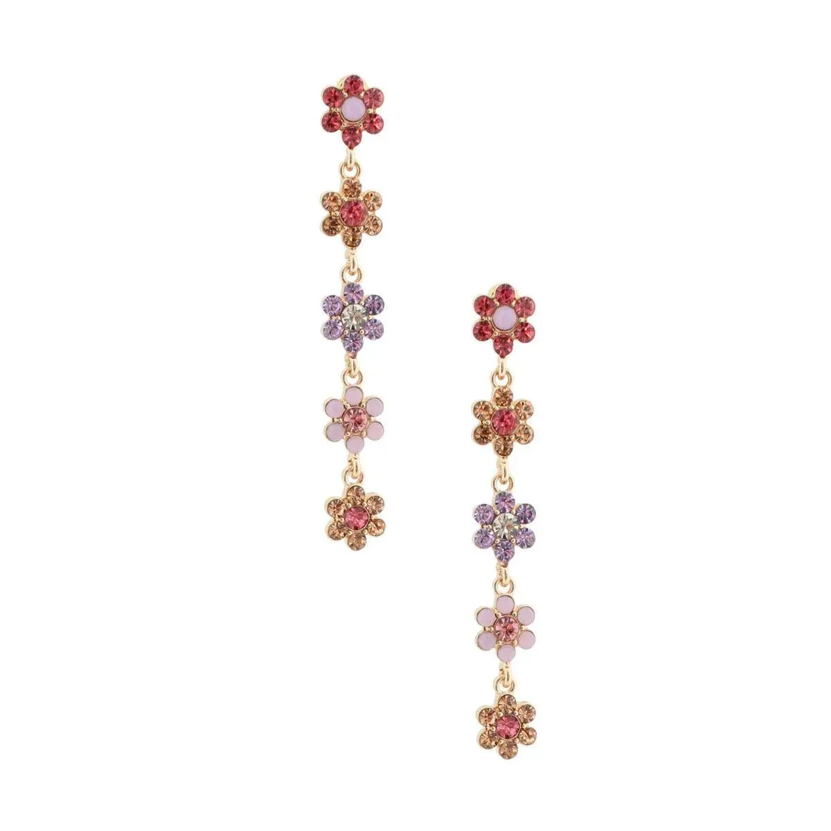 Daisy Drop Earrings Multicolor