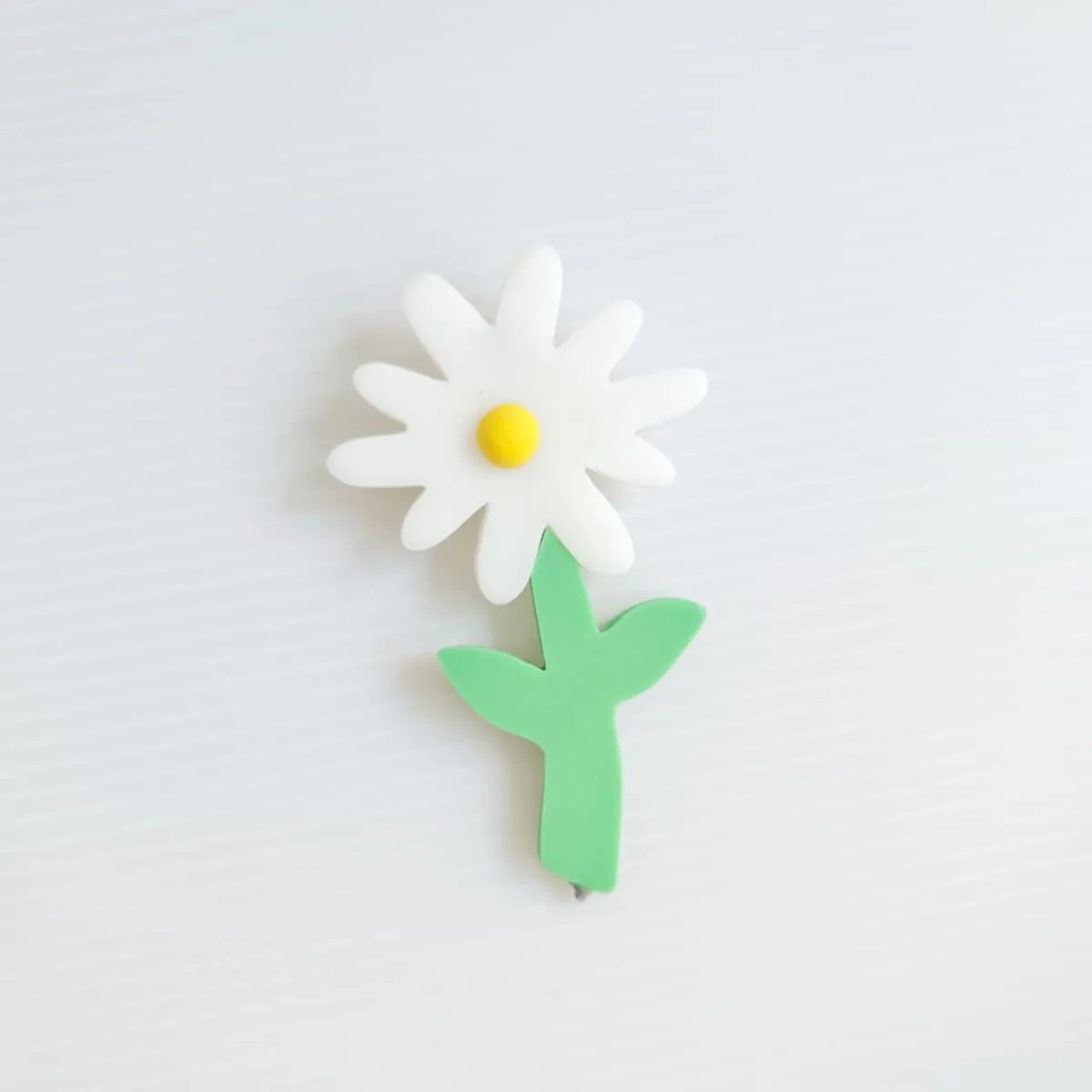 Daisy White Brooch