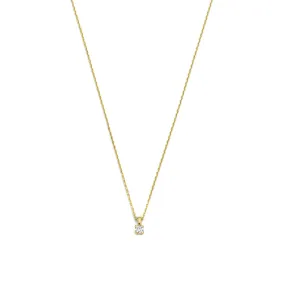 De la Paix Christine 14 karat gold necklace with diamond 0.10 carat