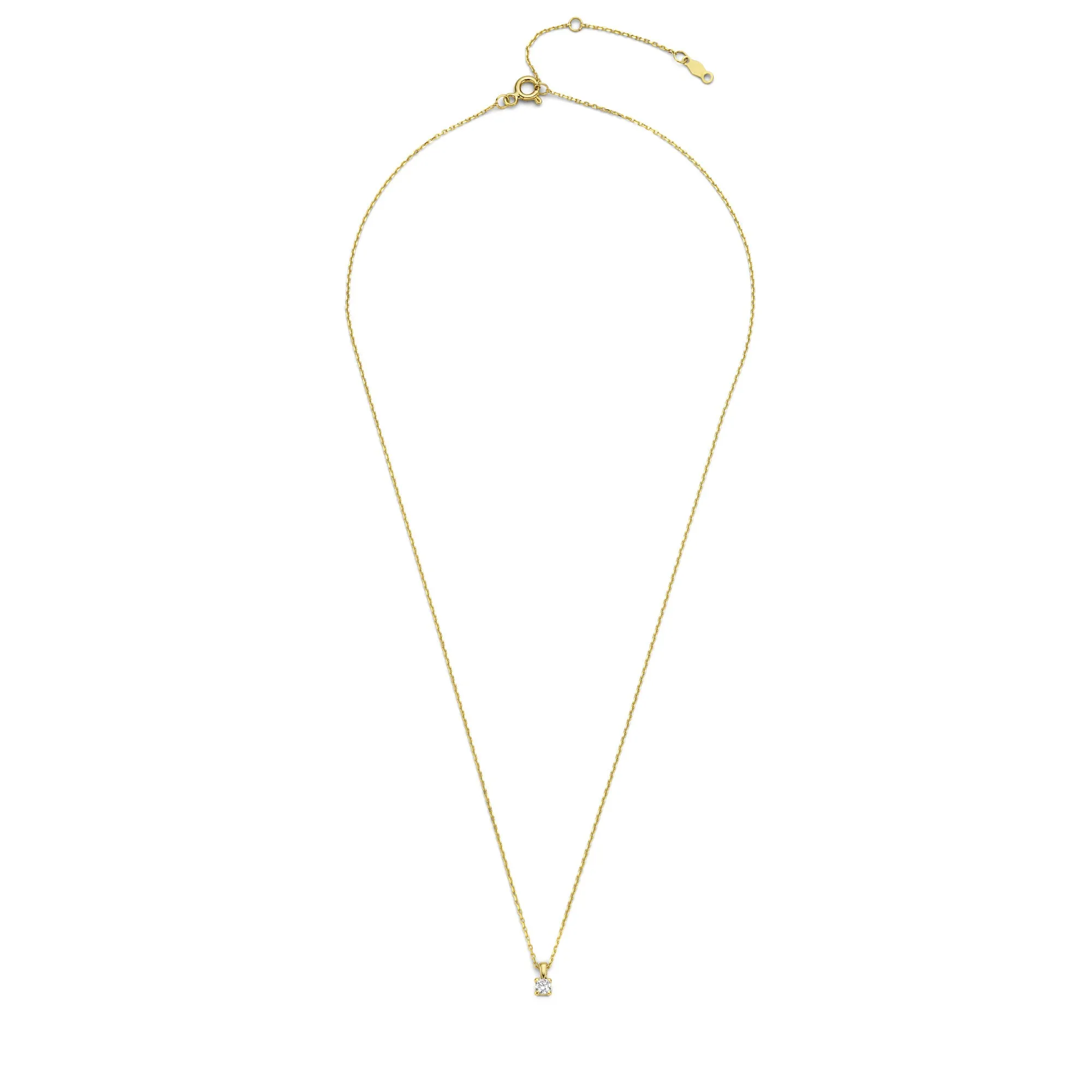 De la Paix Christine 14 karat gold necklace with diamond 0.10 carat