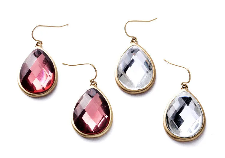 Diamond Teardrop Earrings