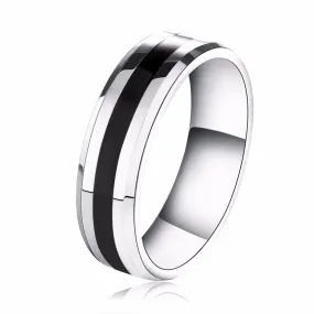 Fashion Jewelry 316L Stainless Steel Ring Couple Style Wedding Engagement Ring Jewelry