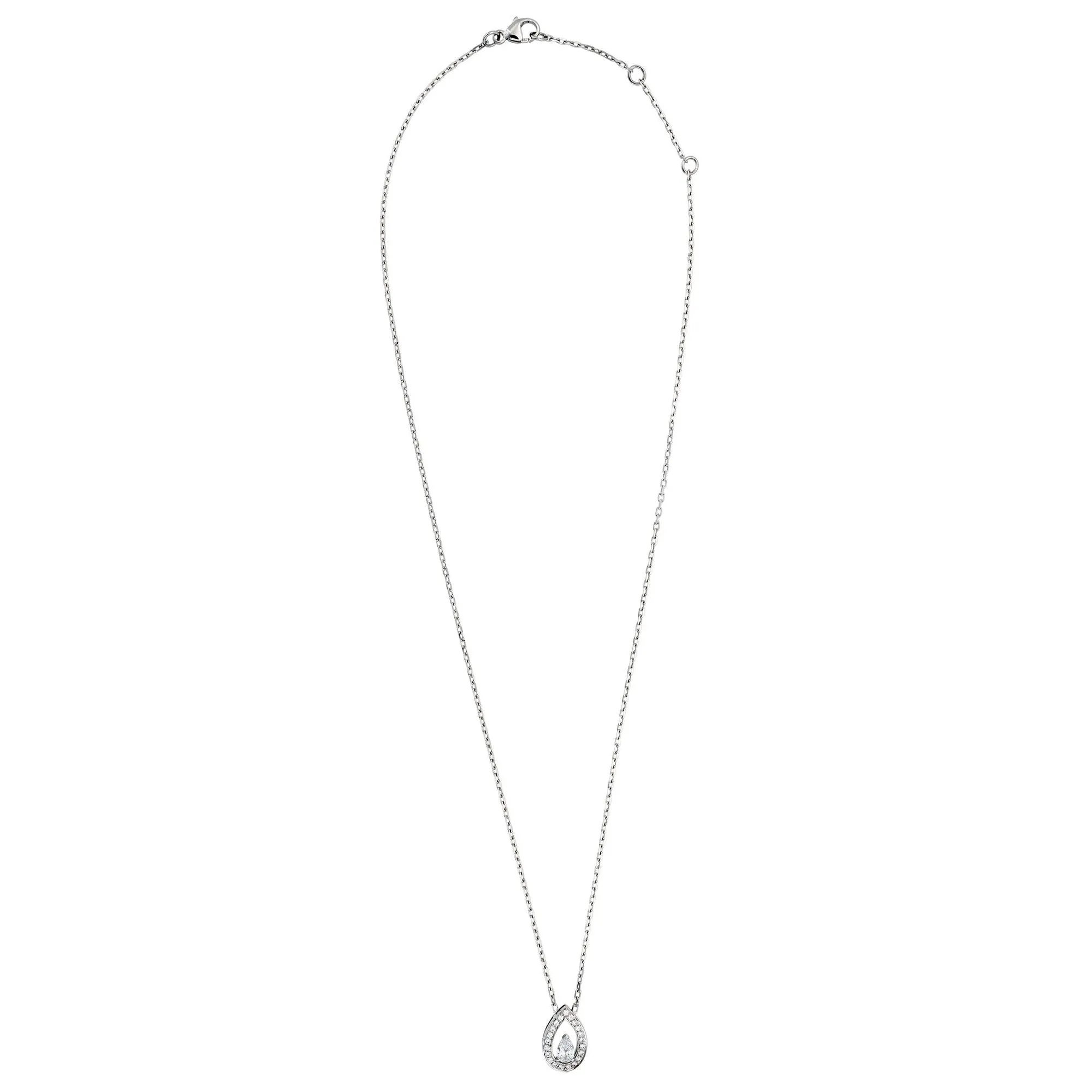 Fred of Paris .43ct Lovelight White Gold Diamond Necklace