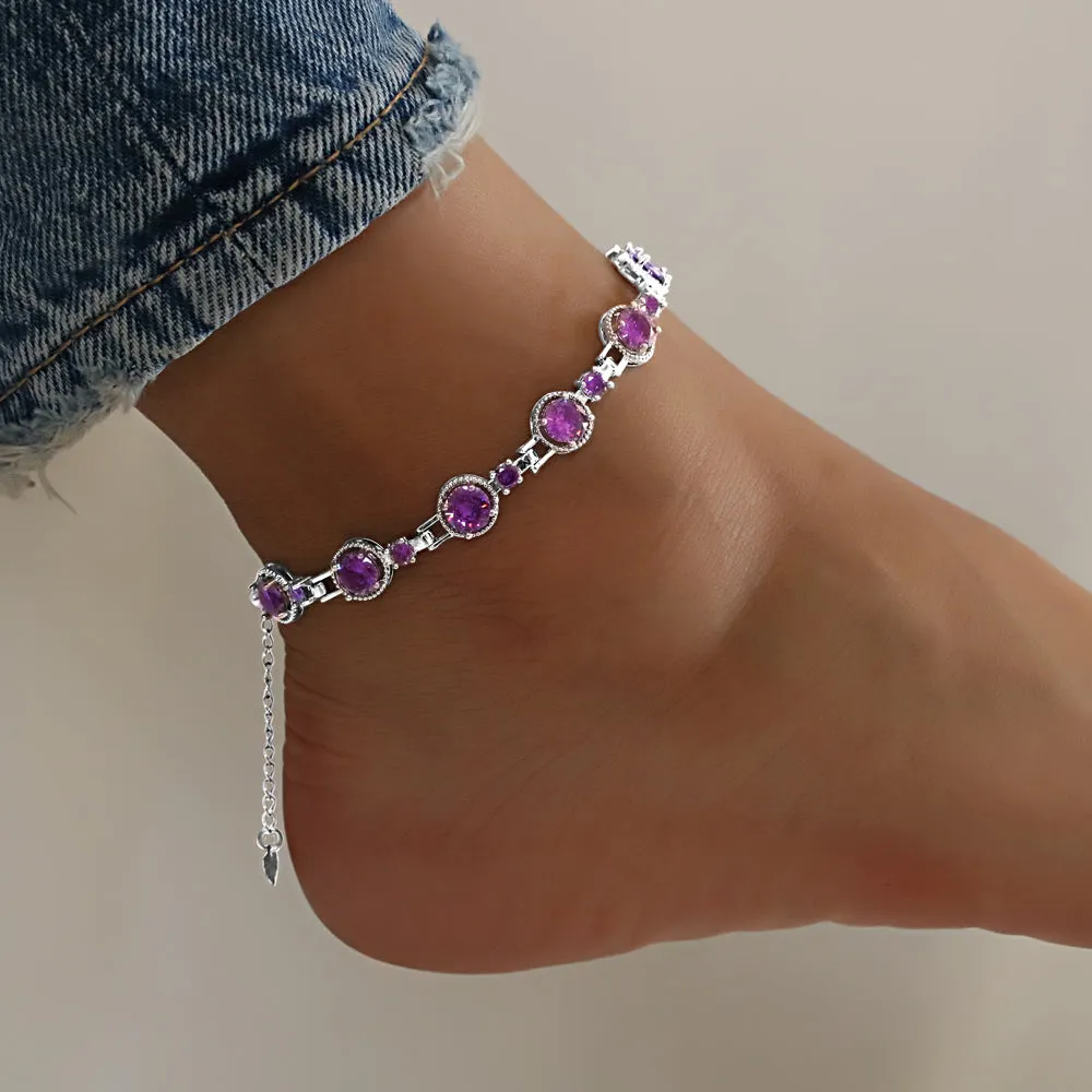 Full Stones CZ Anklet A 2108 (S) PR