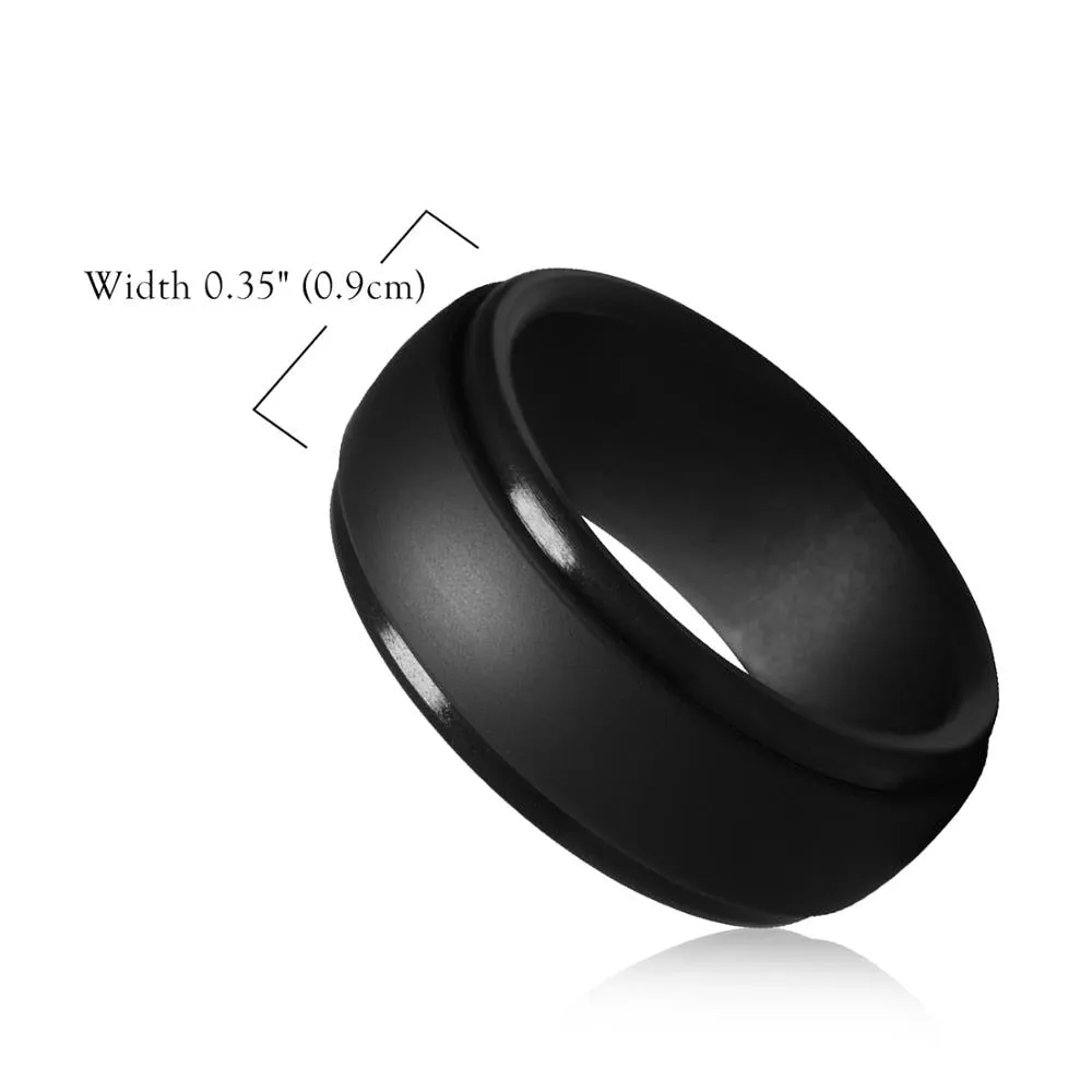 Funki Buys | Rings | Silicone Rubber Wedding Bands for Men Women