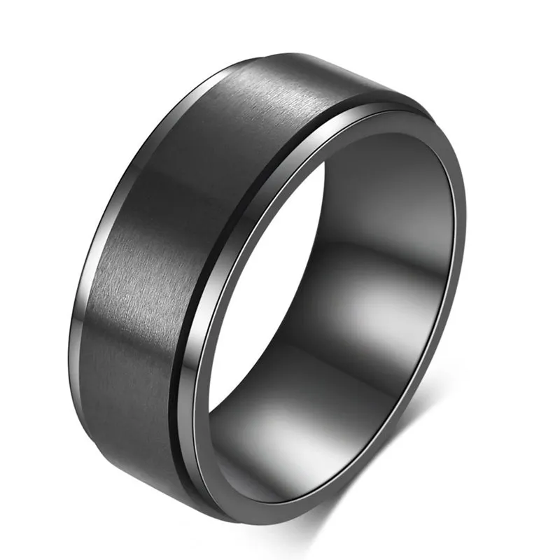 Funki Buys | Rings | Unisex Rotating Spinner Wedding Band 1Pc