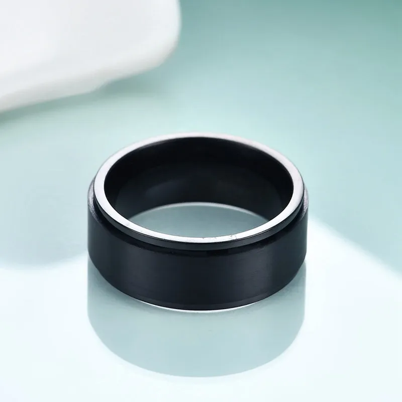 Funki Buys | Rings | Unisex Rotating Spinner Wedding Band 1Pc