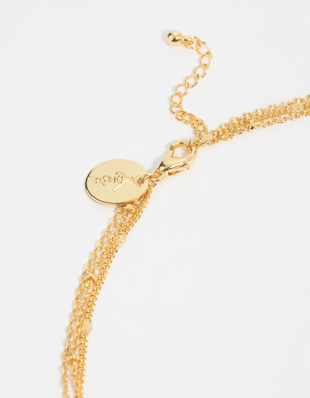 Gold Cross Layered Necklace