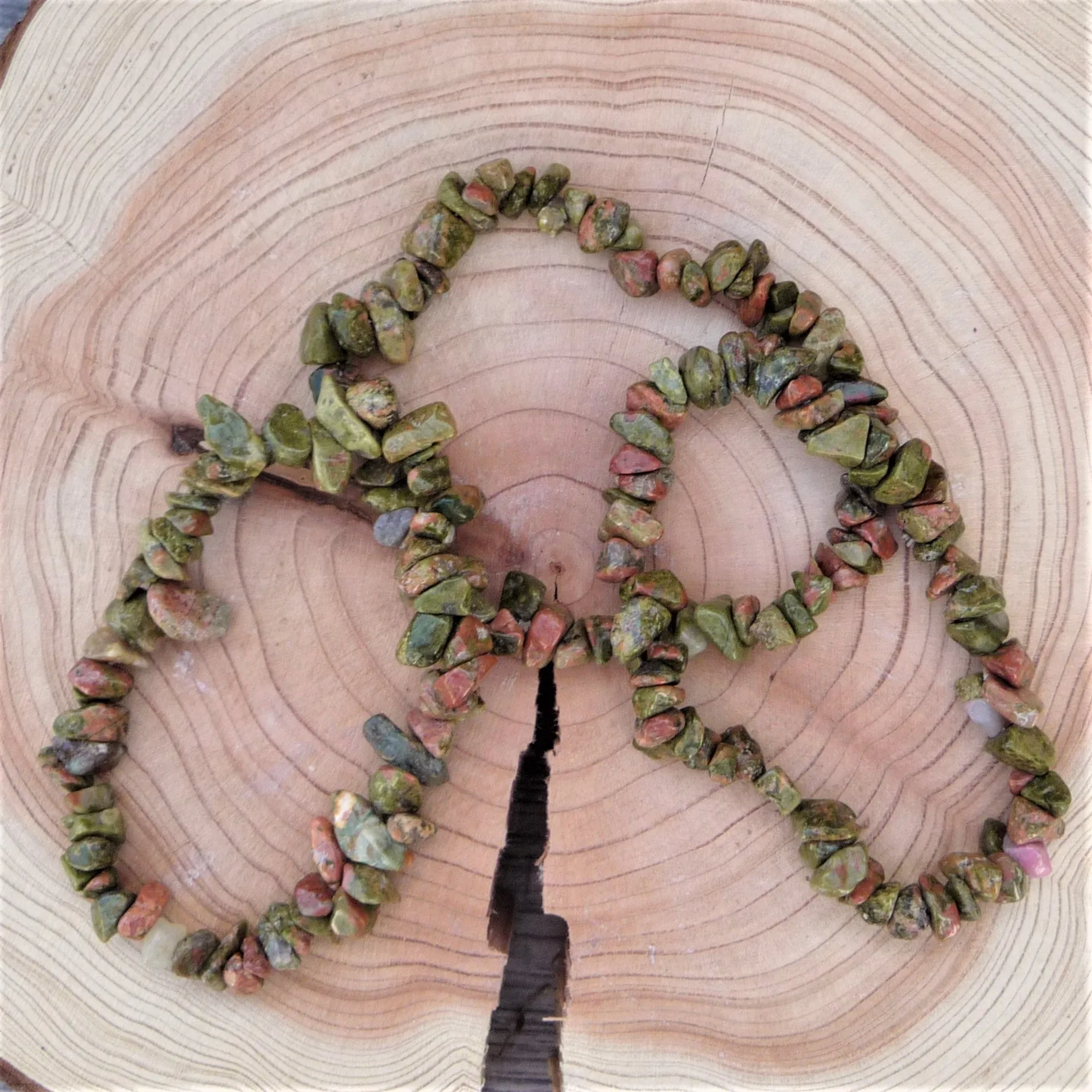 Green Jasper - Gemstone Chip Bracelet