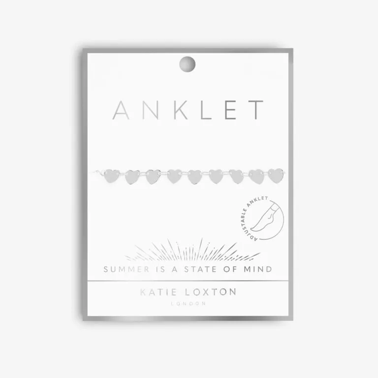 Katie Loxton Heart Chain Anklet