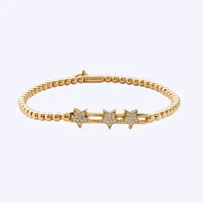 Lily Diamond Stretch Star Bracelet