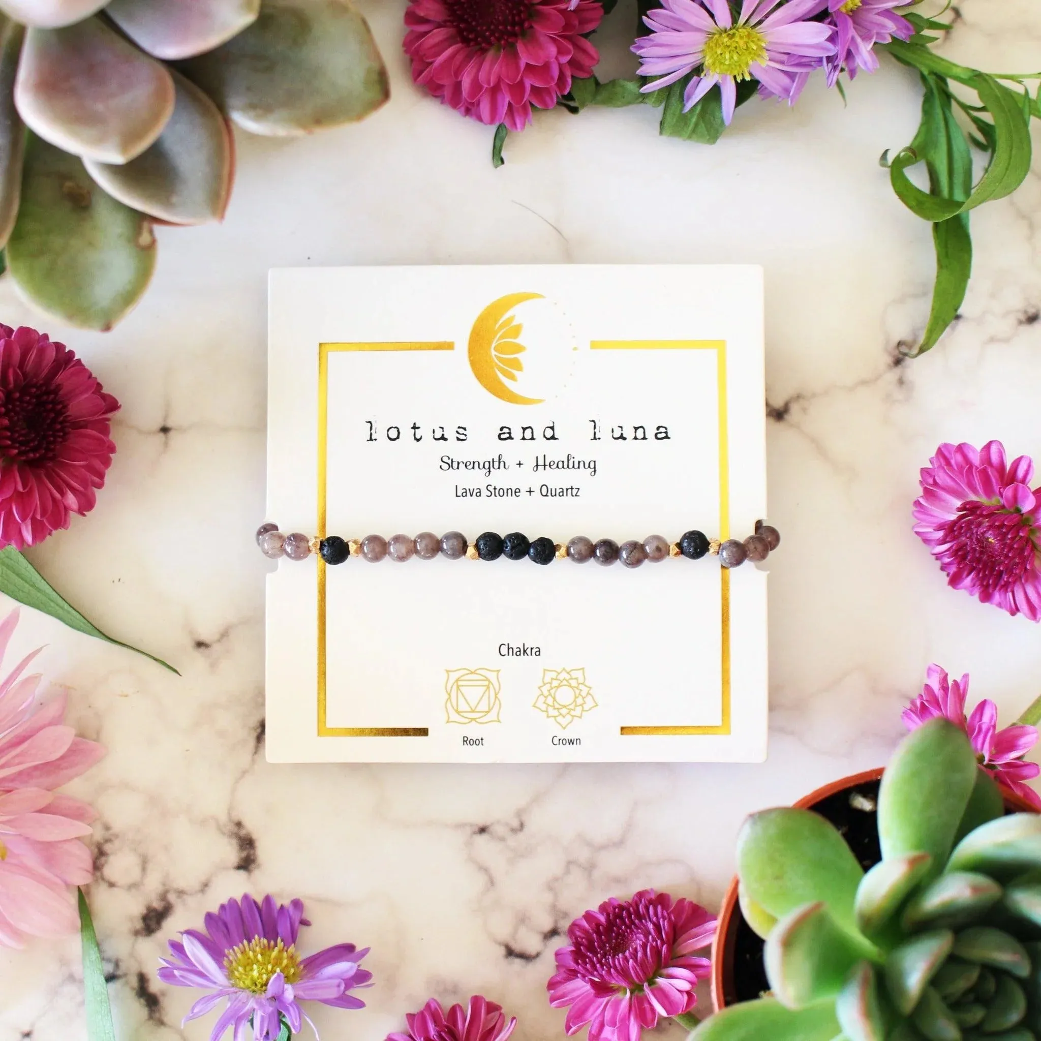 LOTUS & LUNA ASSORTED HEALING BEAD BRACELETS