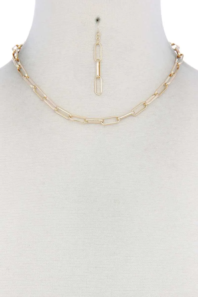 Metal Layered Necklace