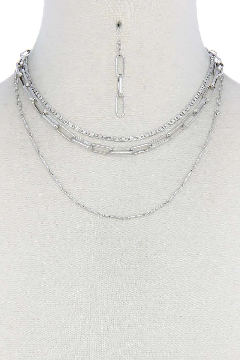 Metal Layered Necklace