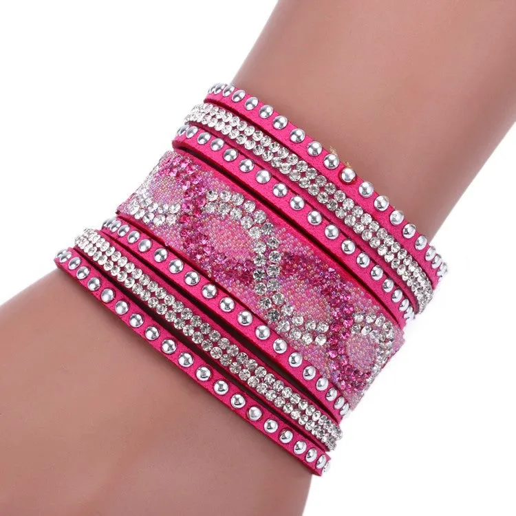 New Fashion Leather Bracelets with Wrap Bracelet for women Clasp Charm Bracelets Bangles