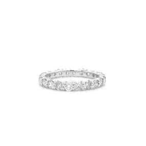 Platinum Eternity Ring Round Cut Diamond R054N