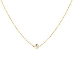 Roberto Coin Diamond Bezel Necklace