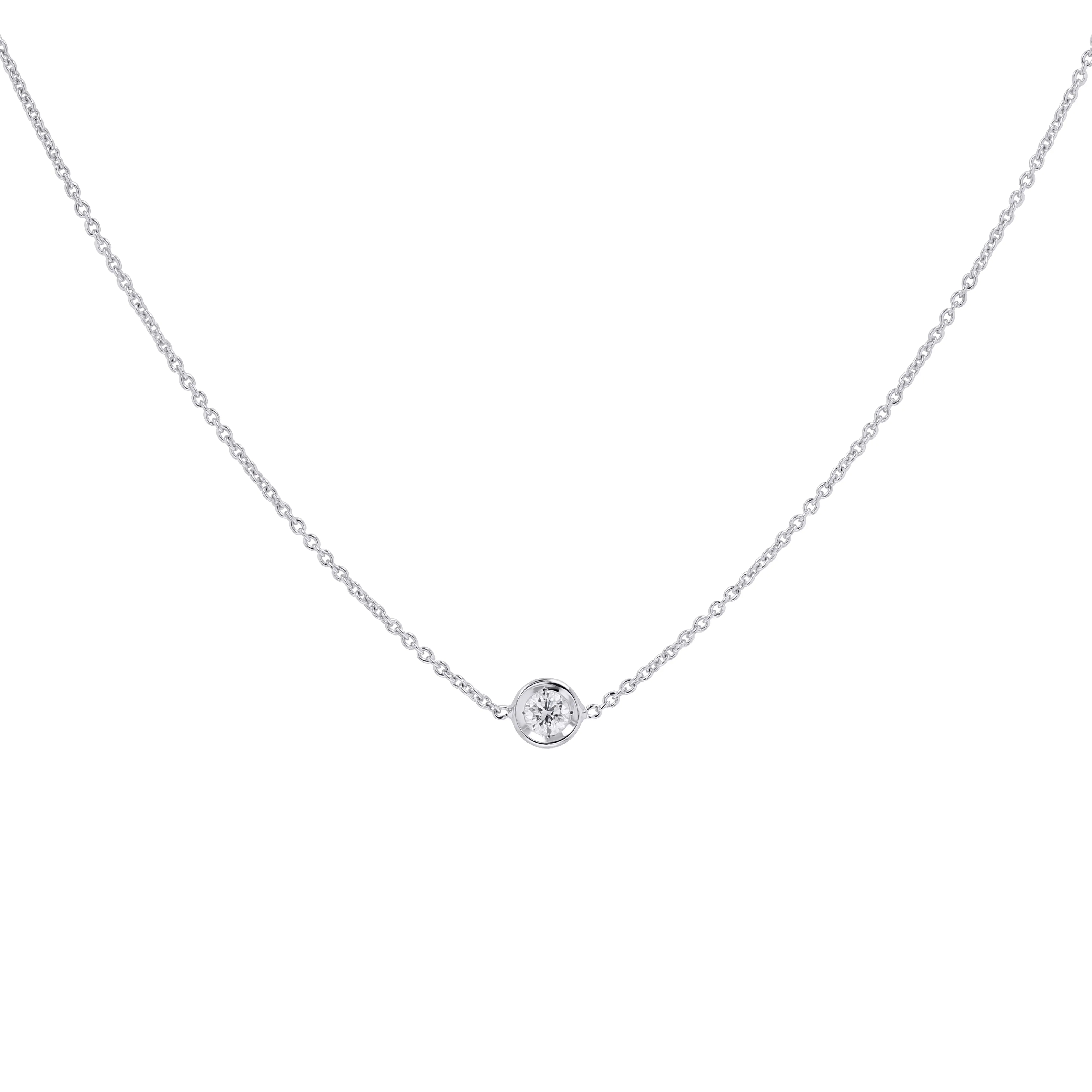 Roberto Coin Diamond Bezel Necklace