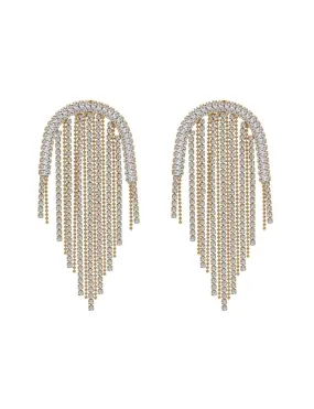 Rochelle CZ Drop Earring, Gold