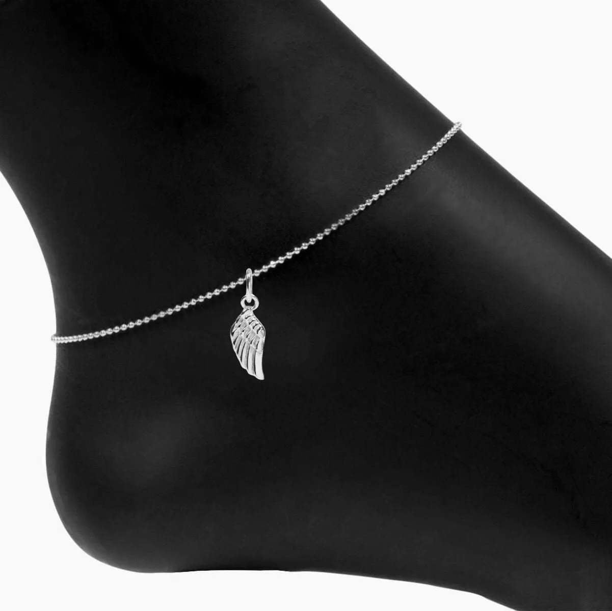 Roma Angel Wing Charm Adjustable Anklet