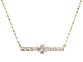 Romantic Provence Diamond Bar Necklace