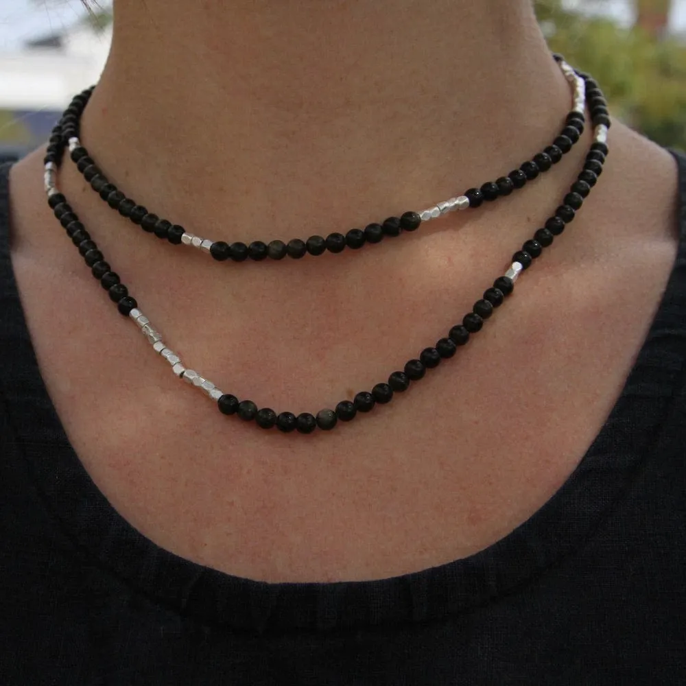 Scout Obsidian Wrap Bracelet & Necklace