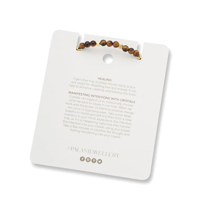 TIGERS EYE AURA OF GOLD GEM BRACELET