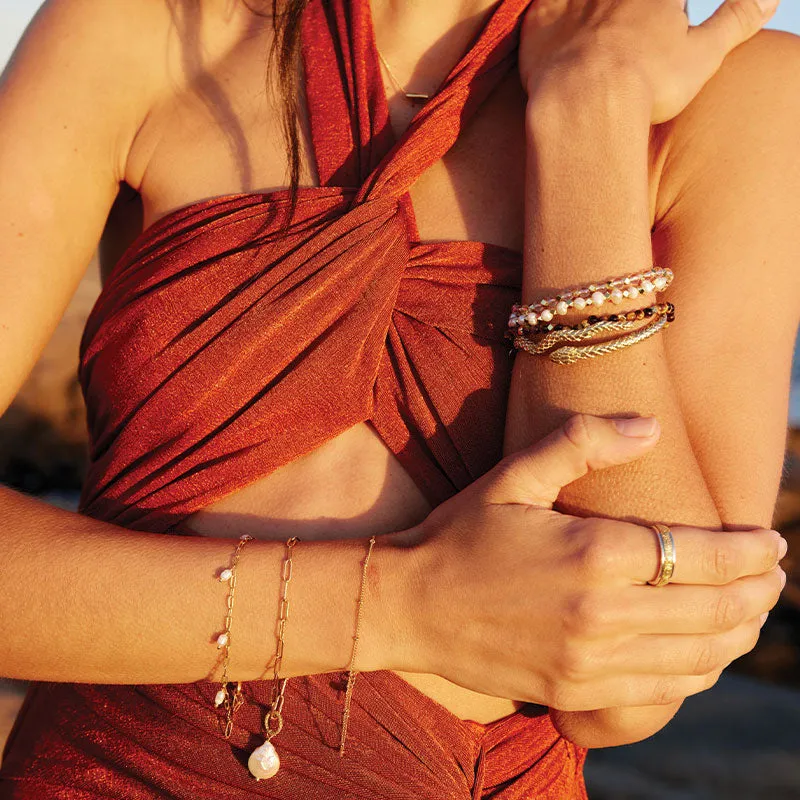 TIGERS EYE AURA OF GOLD GEM BRACELET