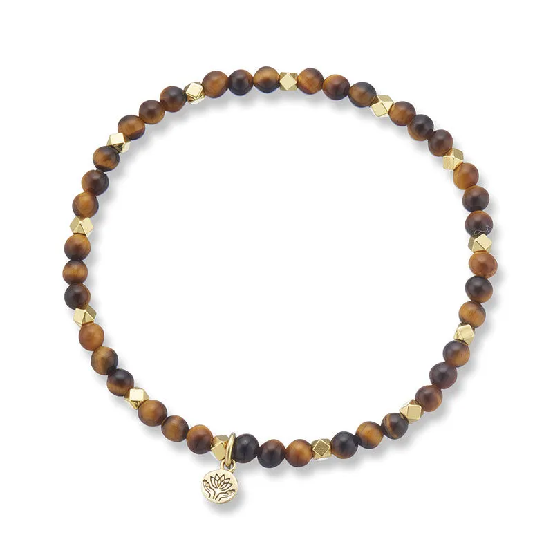 TIGERS EYE AURA OF GOLD GEM BRACELET