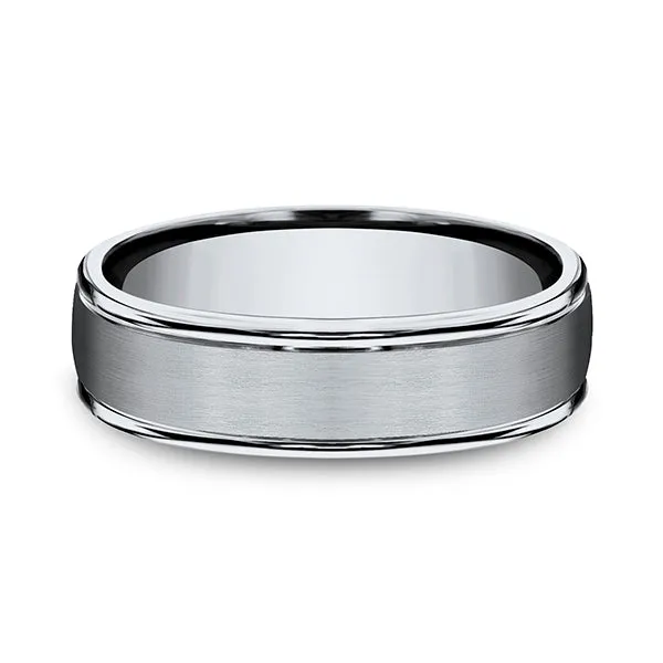 Titanium 6mm Comfort-Fit Design Wedding Band