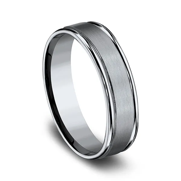 Titanium 6mm Comfort-Fit Design Wedding Band